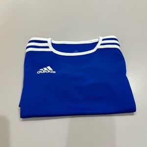 Adidas Royal Blue Tee with White Accents